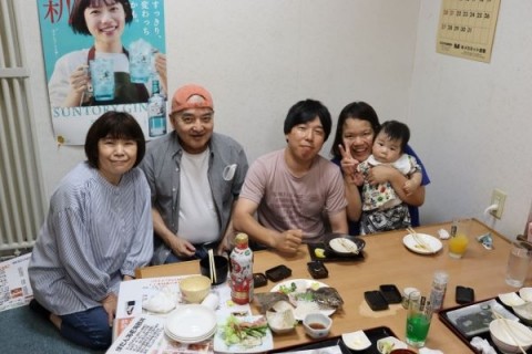 昨夜のお客さま! ご家族でいらっしゃ~い♪
