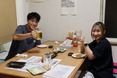 昨夜のお客さま!　美男美女カップル♪