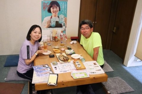 昨夜のお客さま!娘を訪ねて♪