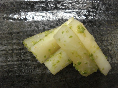 大根の柚子胡椒和え！