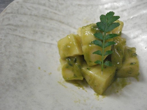 筍の木の芽和え！