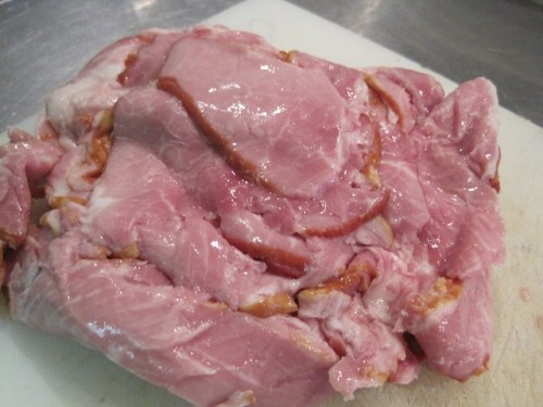 ベーコンを使って♪