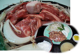 ジンギスカン定食850円も人気です。