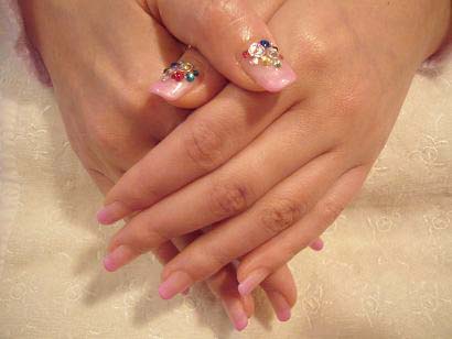 柔らかなピンク色...