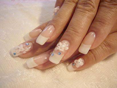 ジェルでフレンチネイル♪№３