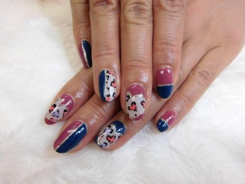 LOVE×２バレンタインなネイル♪№３