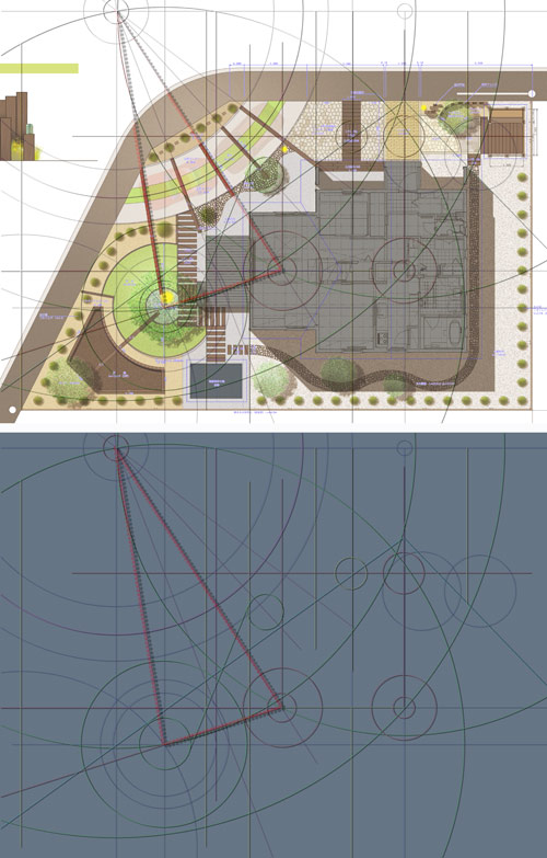 庭のデザイン・補助線