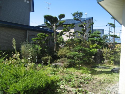 お庭の解体と再整備