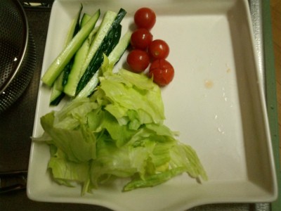 盛り付け、自分とセンセ