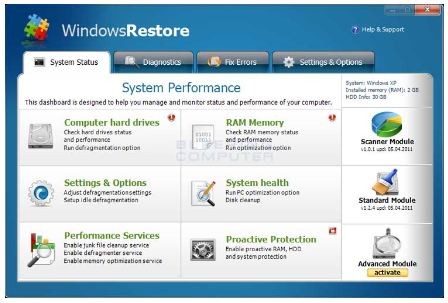 「Windows XP/Vista/7 Restore」ウィルスにご注意！！