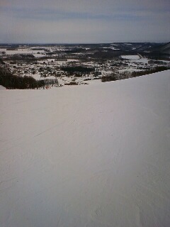 スキーは寒かった…。
