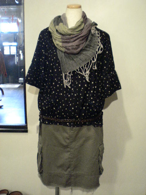 秋物でコーディネート