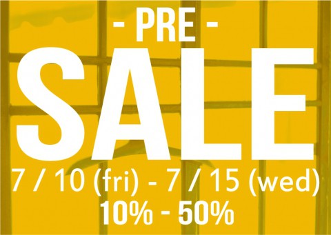 今日も暑いぞ!!プレSALE明日までですー!