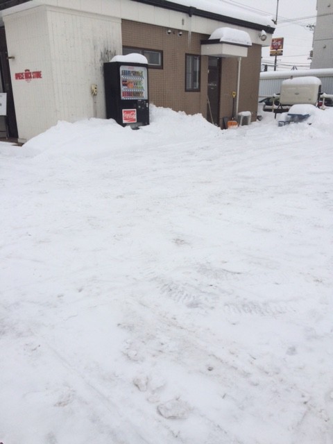 今日は雪山崩し!!