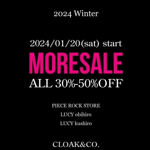 MORE SALE 1/20~start!!