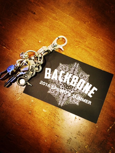 BACKBONE　2016　SS　展。