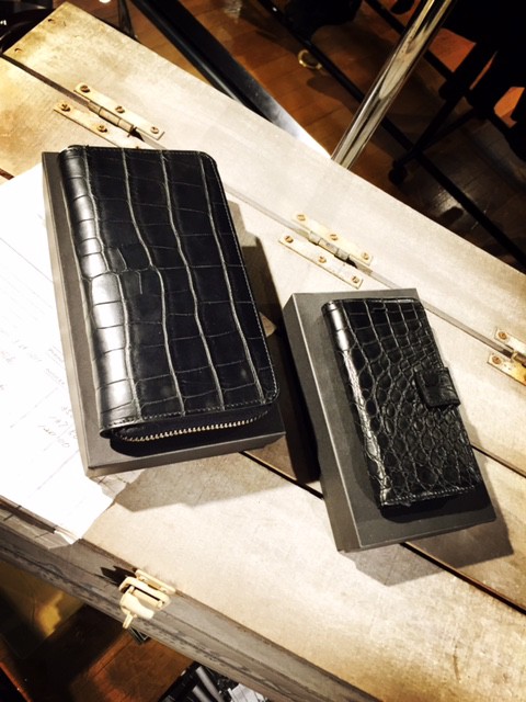 CROCODILE WALLET &I PHONE CASE