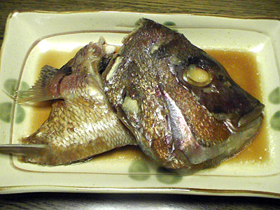 鯛のアラ煮
