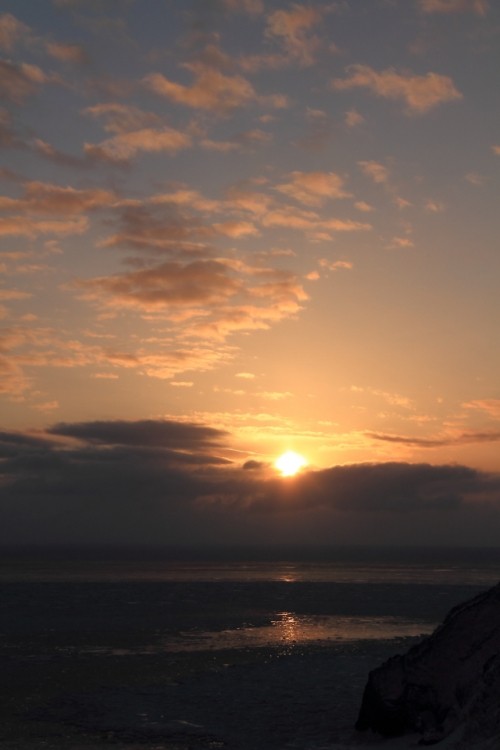 能取岬で見た日の出