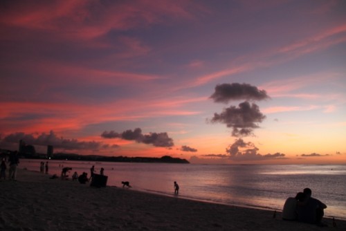 グアムの夕景　クライマックス