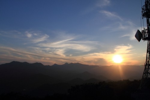 札幌　　藻岩山展望台で見た夕景