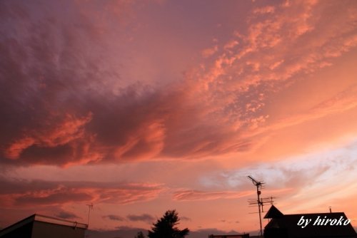 久しぶりのダイナミックな夕景