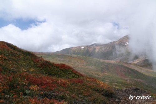 北海岳下山途中の風景