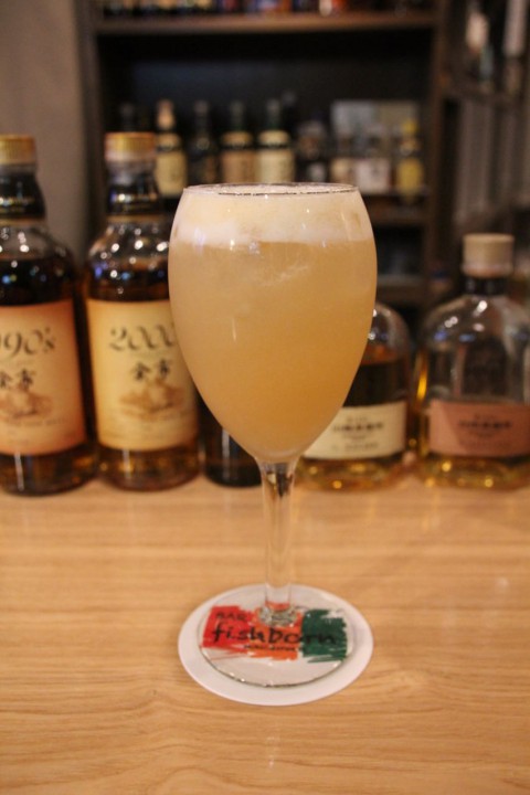 芽室産の地桃を使ったベリーニです。