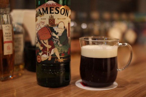 今日のように冷えた日はアイリッシュコーヒーをどうぞ。