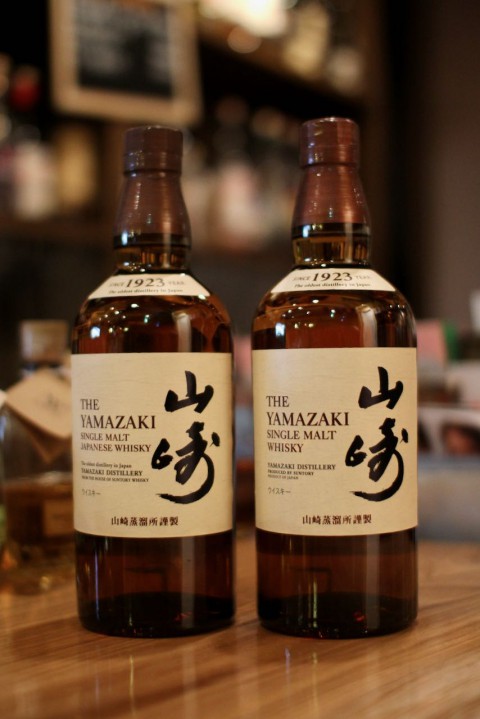 お知らせとサントリー山崎のラベルが変更になりました。