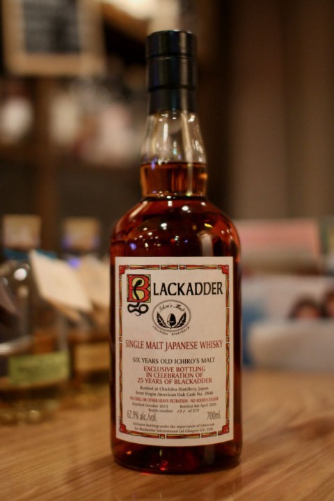 新入荷です「ブラックアダー シングルカスク秩父 2013 6年」