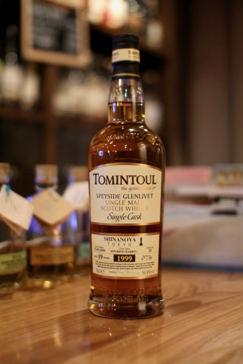 新入荷です「トミントール 1999 19年 バーボンバレル for 信濃屋」