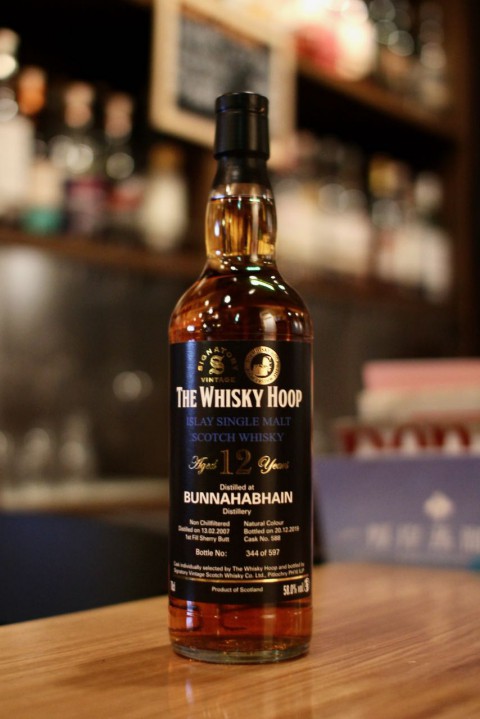 新入荷です「ブナハーブン 2007 12年 シェリー for ウイスキーフープ」