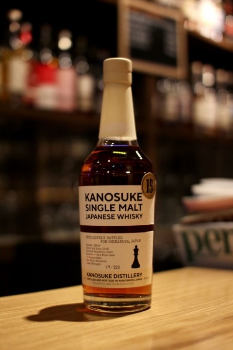 入荷です「シングルカスク嘉之助2018 3年バーボン×赤ワイン樽 for 信濃屋」