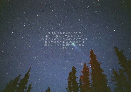 星空を期待して・・♪