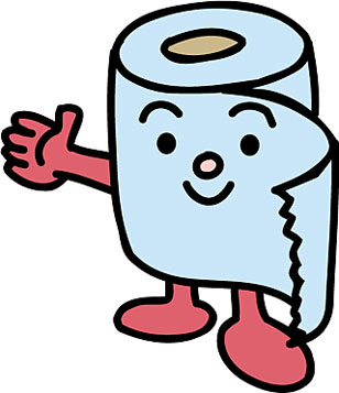 トイレットペーパーの三角折り