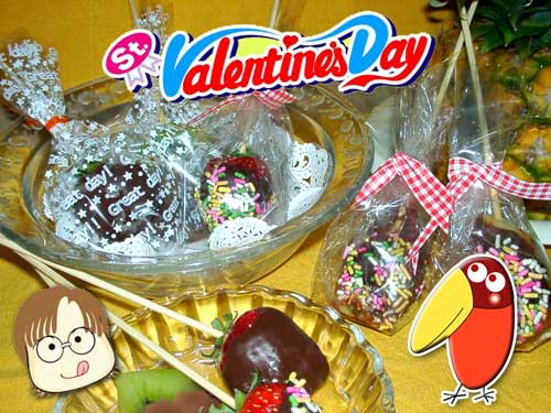 バレンタインだから、お祭りチョコ
