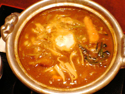 ときわの海鮮カレー鍋焼きうどん