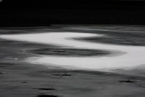 然別湖の「S」・・・