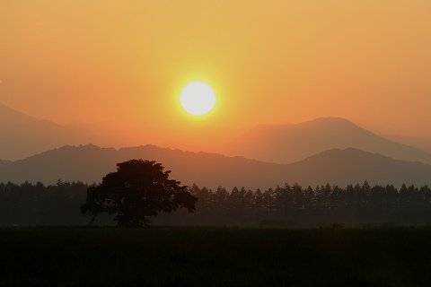 中札内村の夕焼け