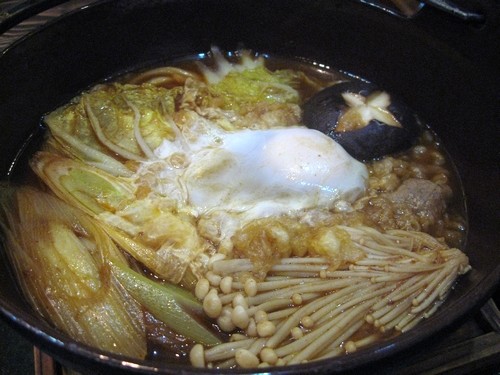 鍋焼きカレーうどん　（十勝山賊うどん）