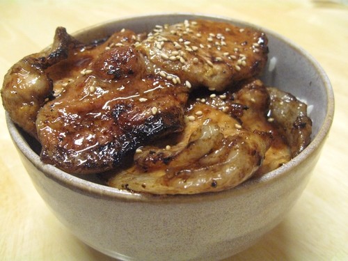 豚丼が2層やでー