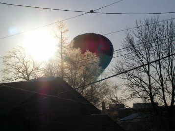 気球で目覚める朝♪