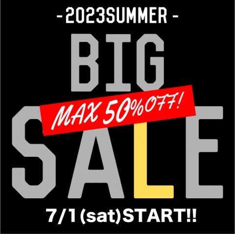 BIG SALE!!!!　見逃しちゃダメなやつです笑