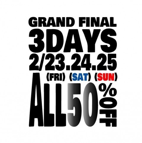 50%OFF♡ファイナルSALE!!