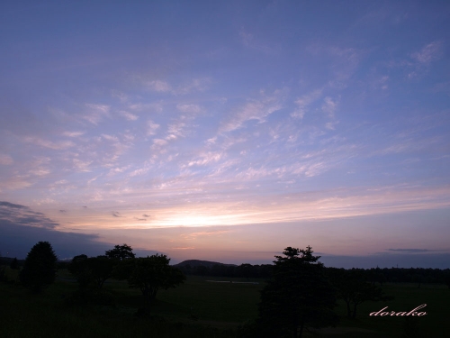 久しぶりに写した夕焼け