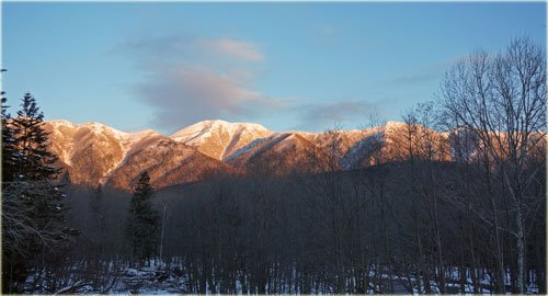　糠平の山は寒かった