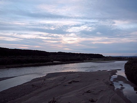 十勝川の流れが変わり消えた中州