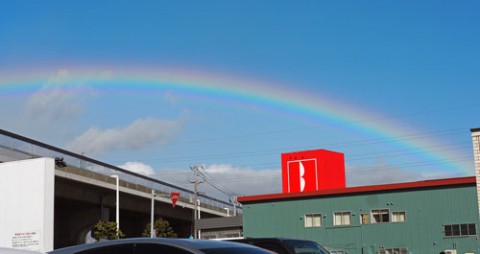 札幌の虹と雲