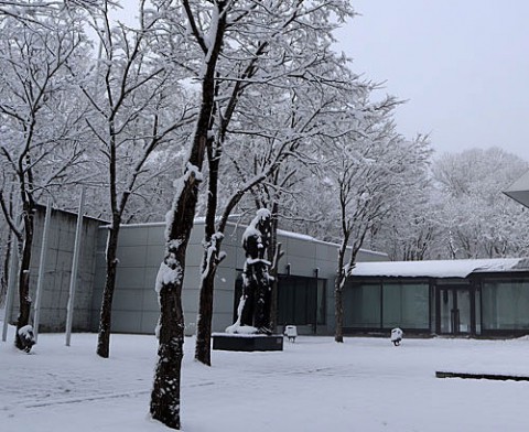 緑ヶ丘の雪景色